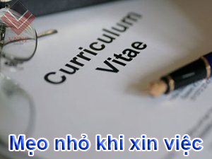 Mẹo nhỏ khi xin việc